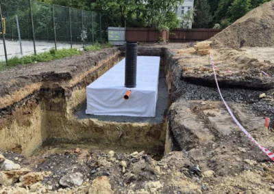Inženýrské sítě Brandýs nad Labem parkoviště Spořilov