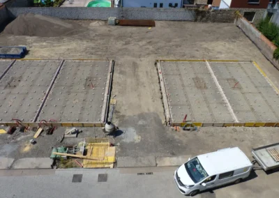 Zakládání staveb – řadové rodinné domy Brandýs nad Labem ulice Plantáž