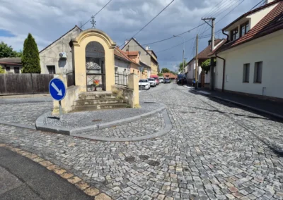 Žulová dlažba Brandýs nad Labem – Na Nižším hrádku